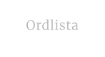 Ordlista